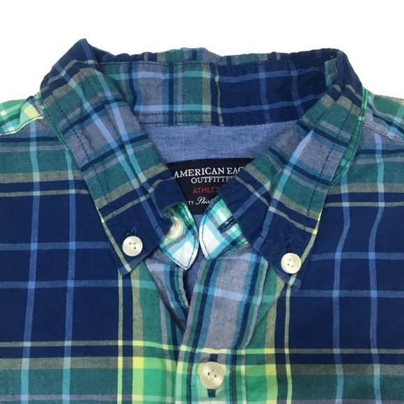 BF67 American Eagle Athletic Fit Preppy Shirt S - Picture 4 of 5